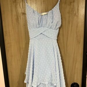 Altar'd State Sky Blue Textured Dress